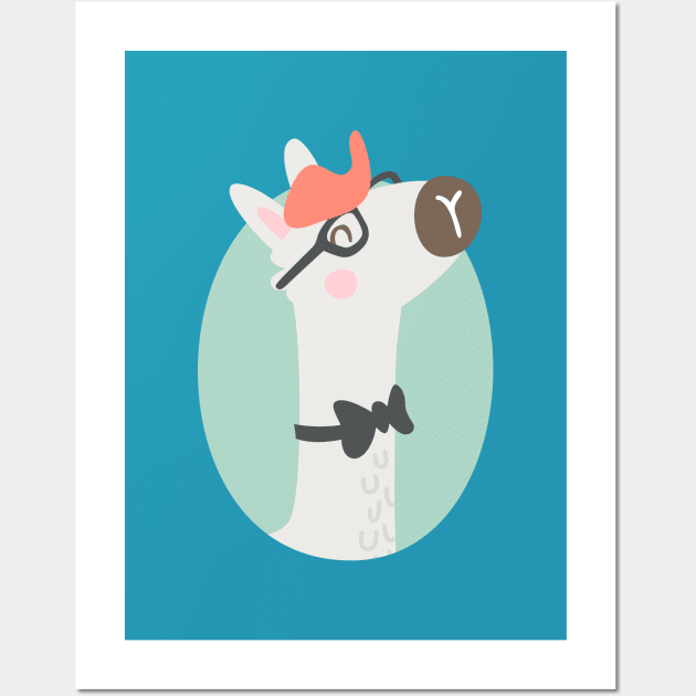 Cool llama Wall Art by melomania